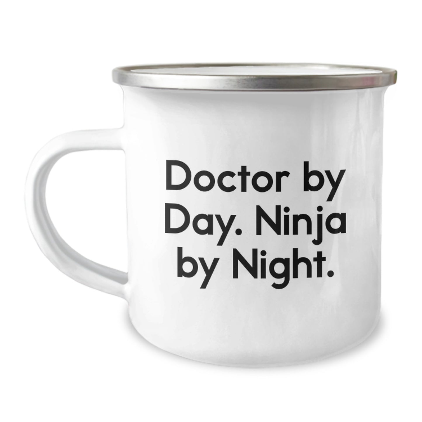 Funny Doctor Gifts, Christmas Unique Doctor Presents, Camping Mug for Doctors By Day Ninja By Night - Image 1