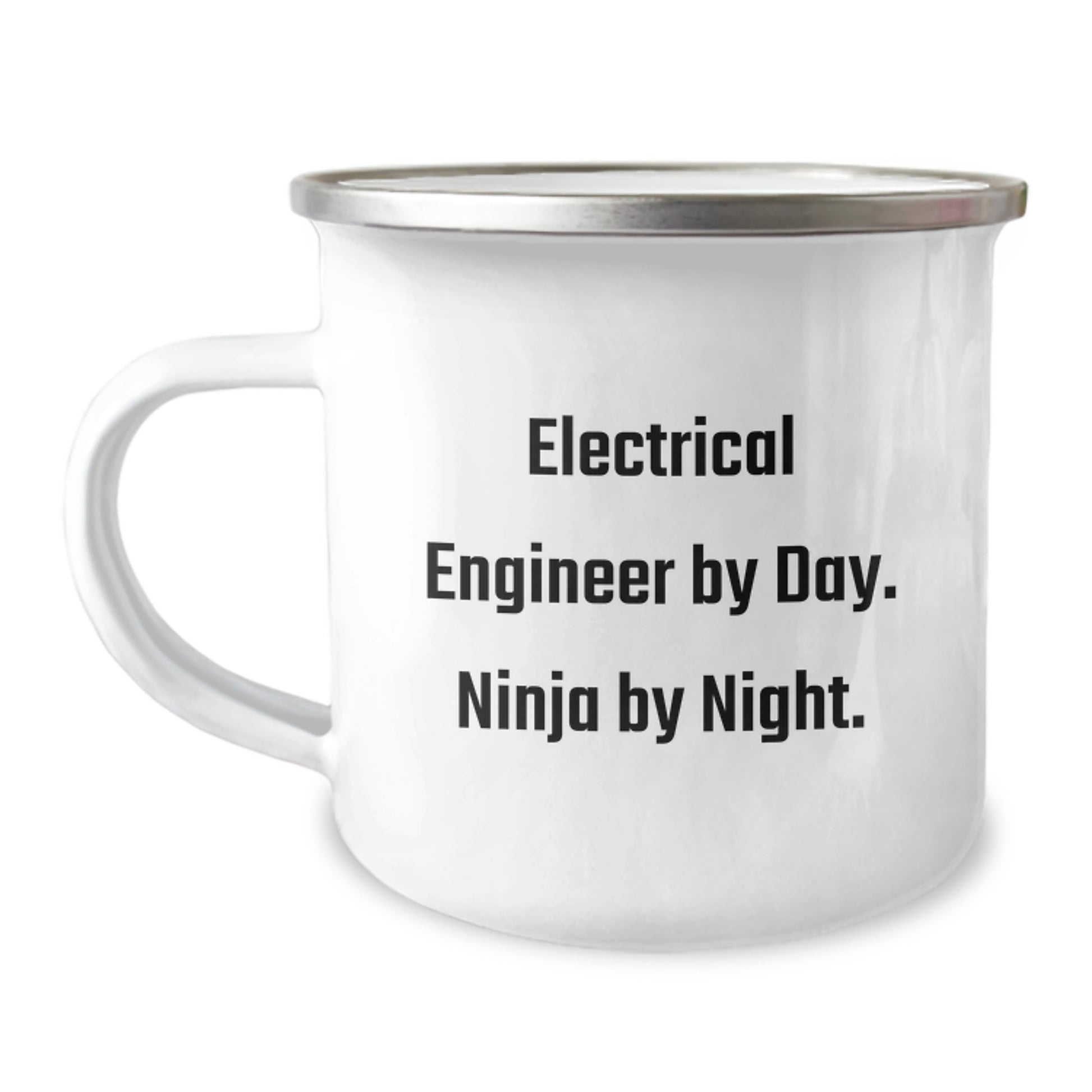 Electrical Engineer Gifts, Funny Ninja Mug for Graduation, Camping Mug with Quote 'Electrical Engineer By Day. Ninja By Night.' for Men, Women, Friends, Coworkers, Family - Image 1