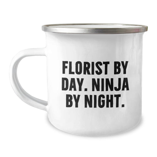 Florist Gifts from Friends - Funny Camping Mug for Men or Women - Graduation Unique Gifts - Image 1