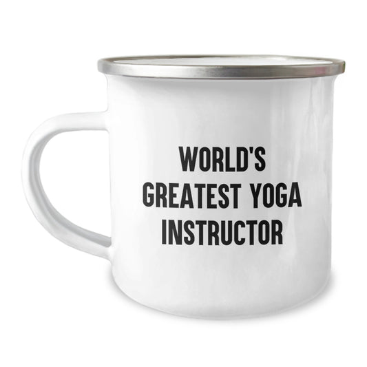 Funny Gifts from Men, World's Greatest Yoga Instructor, Funny Graduation Unique Gifts for Yoga Instructor Friends - Image 1
