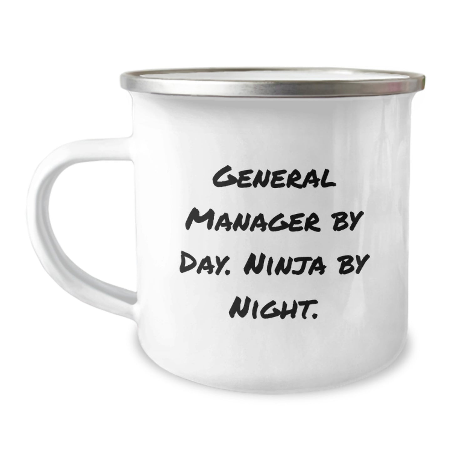Funny General Manager Gifts from Men, Birthday Unique Gifts for General Manager Camping Mug By Day Ninja By Night - Image 1