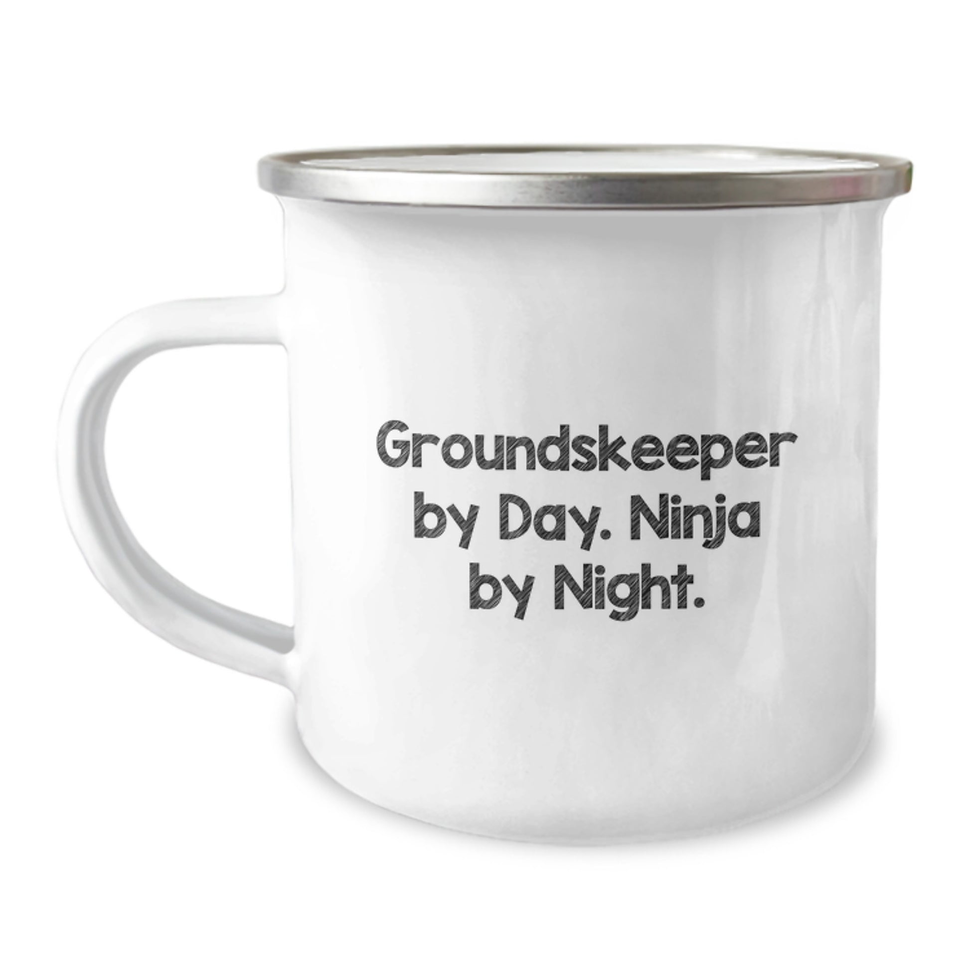 Funny groundskeeper Gifts, Birthday Unique Mugs for groundskeeper By Day. Ninja By Night. Camping Lovers, Gifts from Friends, Family, Coworkers to groundskeeper Men, Women - Image 1