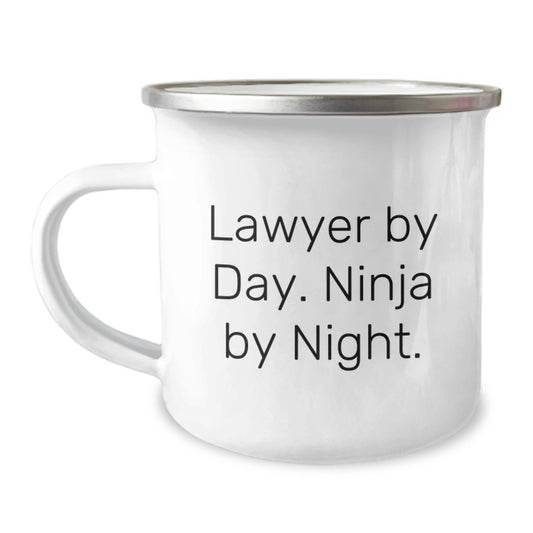 Lawyer by Day, Ninja by Night Gifts from Family - Unique Graduation Gifts for Lawyer, Camping Mug for Men and Women - Image 1