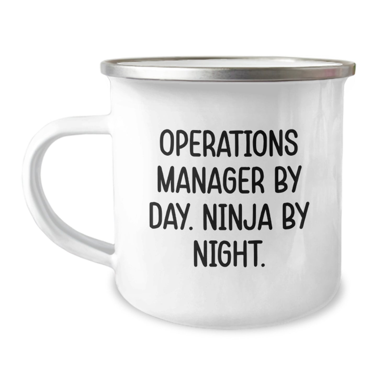 Operations Manager Gifts, Funny Inspirational Quote, 12 oz Camping Mug for Birthday, Gifts from Friends, Gifts for Operations Manager - Image 1