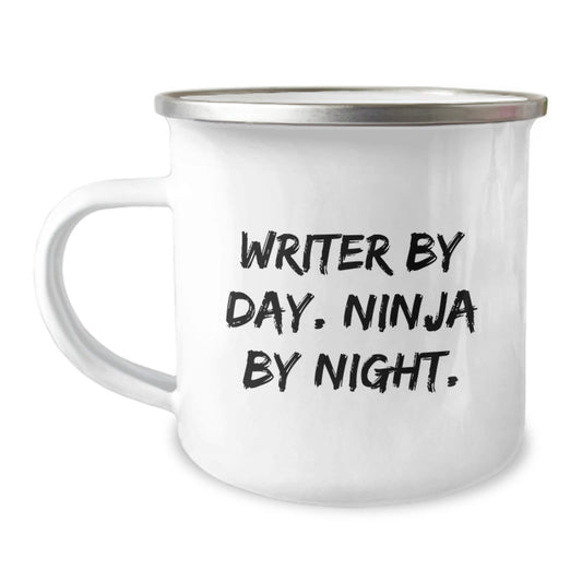 Writer's Inspiration, Funny Camping Mug, Gifts from Friends, Birthday Unique Presents for Writers - Image 1