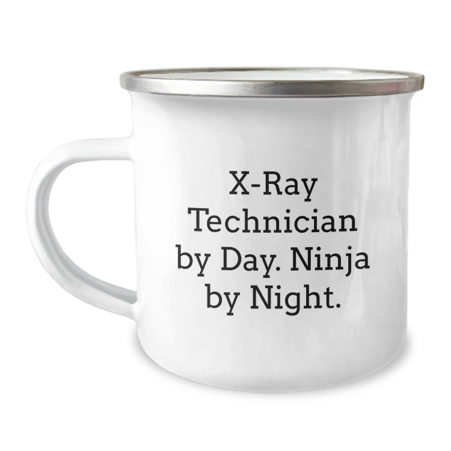 Funny Gifts for X-Ray Technician, Camping Mug for Birthday Unique Gifts from Friends, X-Ray Technician By Day. Ninja By Night. Mugs - Image 1