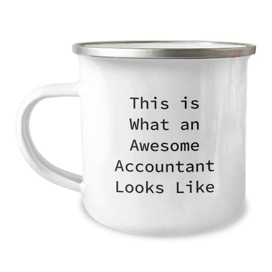 Funny Accountant Gifts for Men, This Is What An Awesome Accountant Looks Like, Birthday Unique Gifts from Friends, Camping Mug for Accountants - Image 1