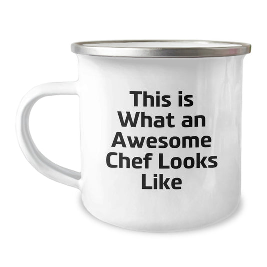 Funny Chef Gifts from Friends for Birthday, This Is What An Awesome Chef Looks Like, Camping Mug for Men and Women - Image 1