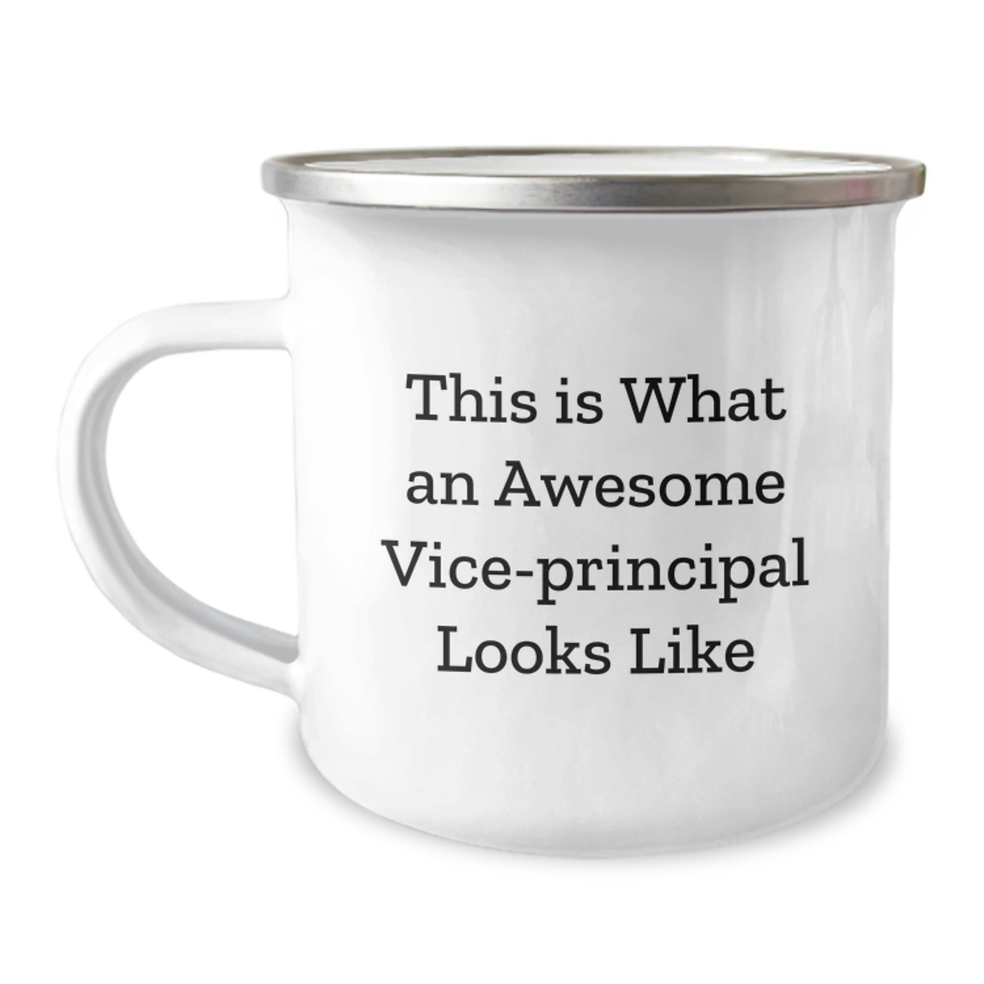 Funny Vice-Principal Gifts from Friends for Graduation - This Is What An Awesome Vice-Principal Looks Like, 12 oz Camping Mug - Image 1