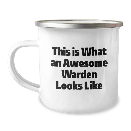 Warden Camping Mug Gifts from Friends, Unique Graduation Gifts for Him or Her, Funny Quote - Image 1