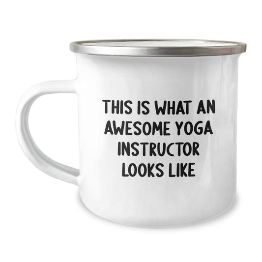 Funny Yoga Instructor Gifts from Friends - Camping Mug for Christmas Unique Presents for Men or Women - Image 1