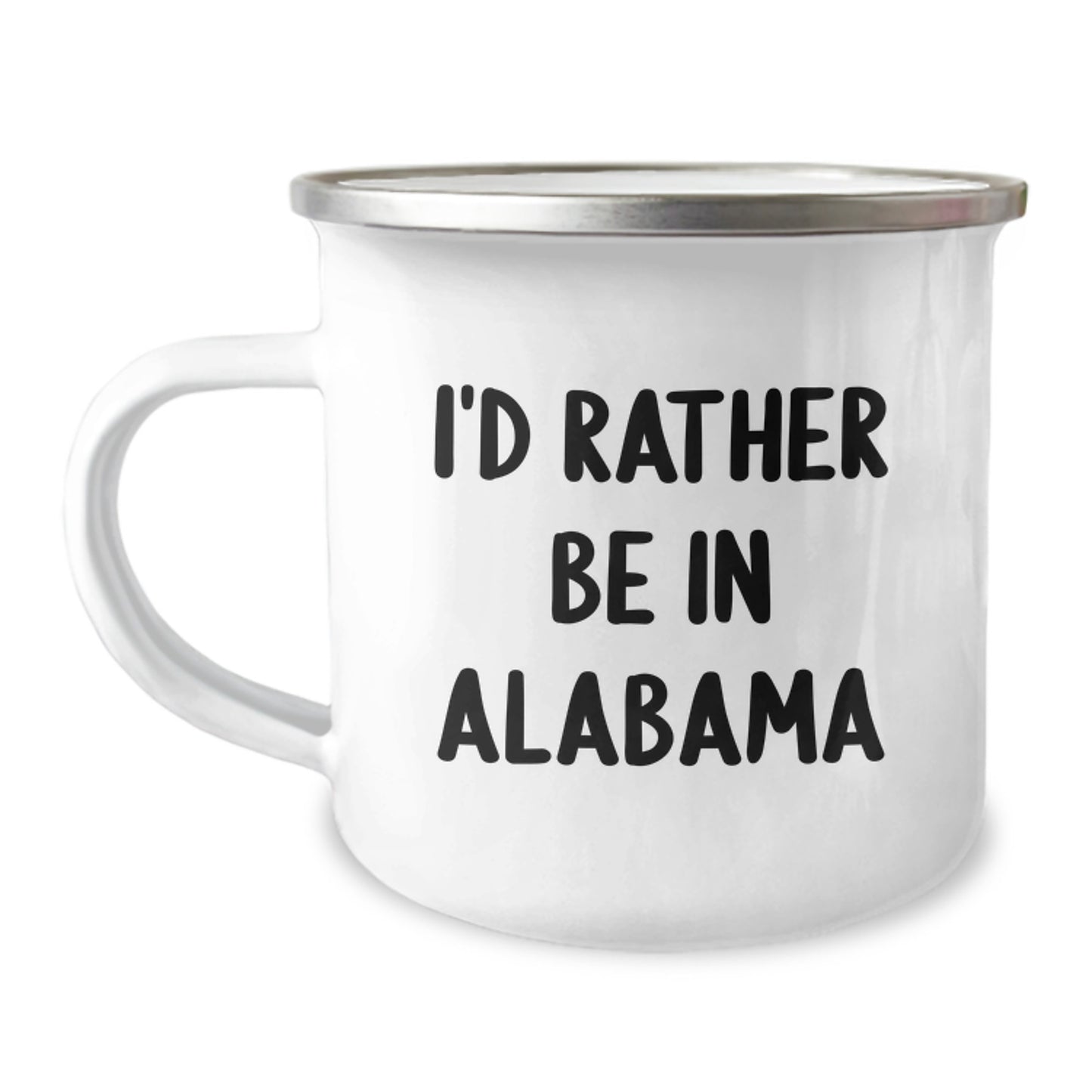 Funny Alabama Gifts from Friends, Men, Women, Family - Christmas Unique Gifts - I'd Rather Be In Alabama Camping Mug - Image 1