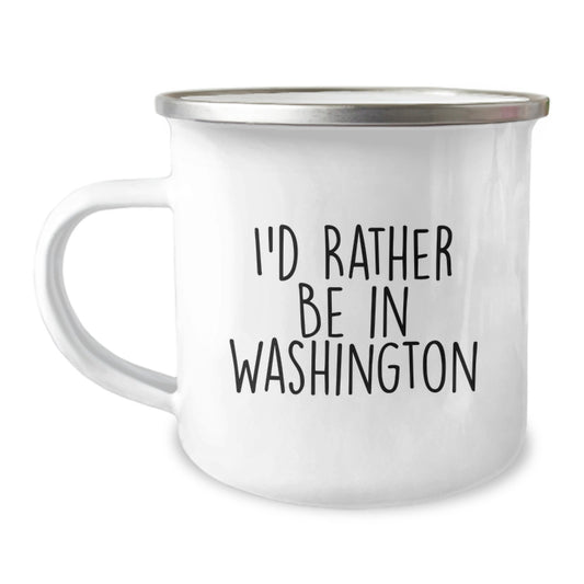 Washington Enthusiast Funny Camping Mug Gifts from Friends, Gifts for Washington Birthday - Image 1