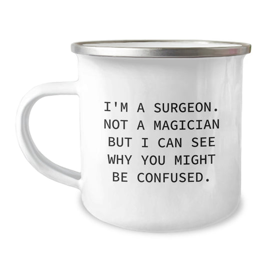 Funny Gifts from Friends for Surgeons - Christmas Unique Mug, I'm A Surgeon Not A Magician - Image 1