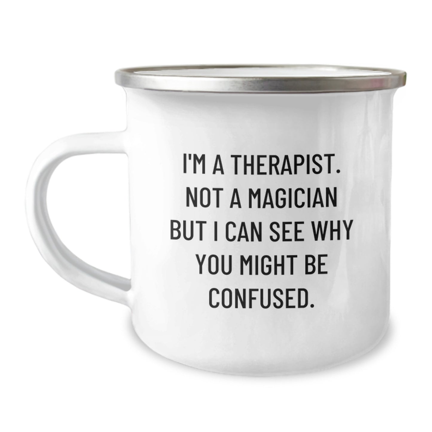 Funny Therapist Gifts from Friends for Therapist Men - Christmas Unique Therapist Mugs - 'I'm A Therapist. Not A Magician But I Can See Why You Might Be Confused.' - Image 1