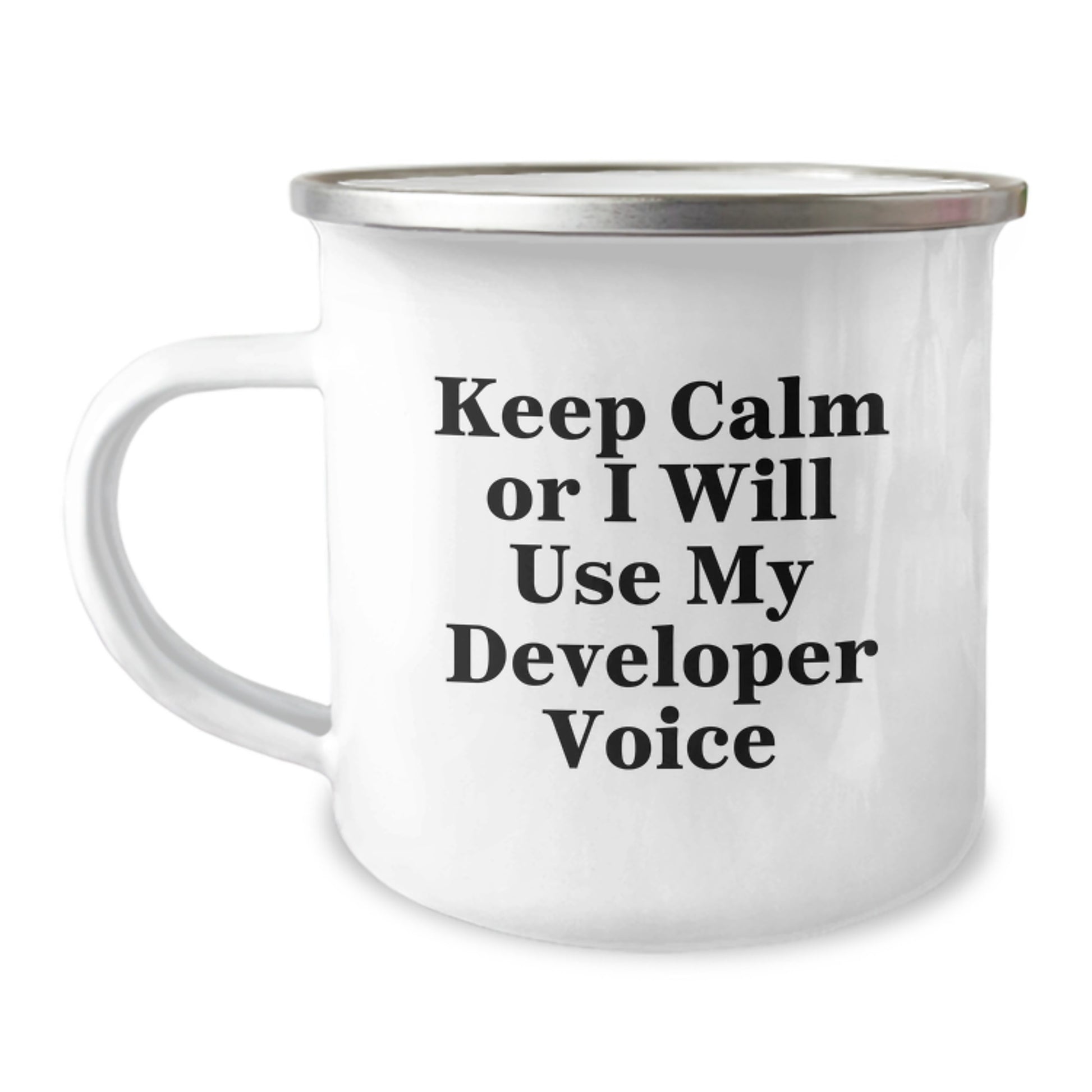 Funny Keep Calm Developer Gifts from Men, Women, Friends, Coworkers to Developer, Graduation Unique Gifts, Camping Mug for Developer - Image 1