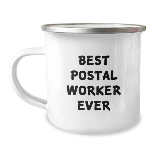 Funny Postal Worker Gifts from Friends, Unique Camping Mugs for Postal Workers, Best Postal Worker Ever Birthday Unique Gifts for Him - Image 1