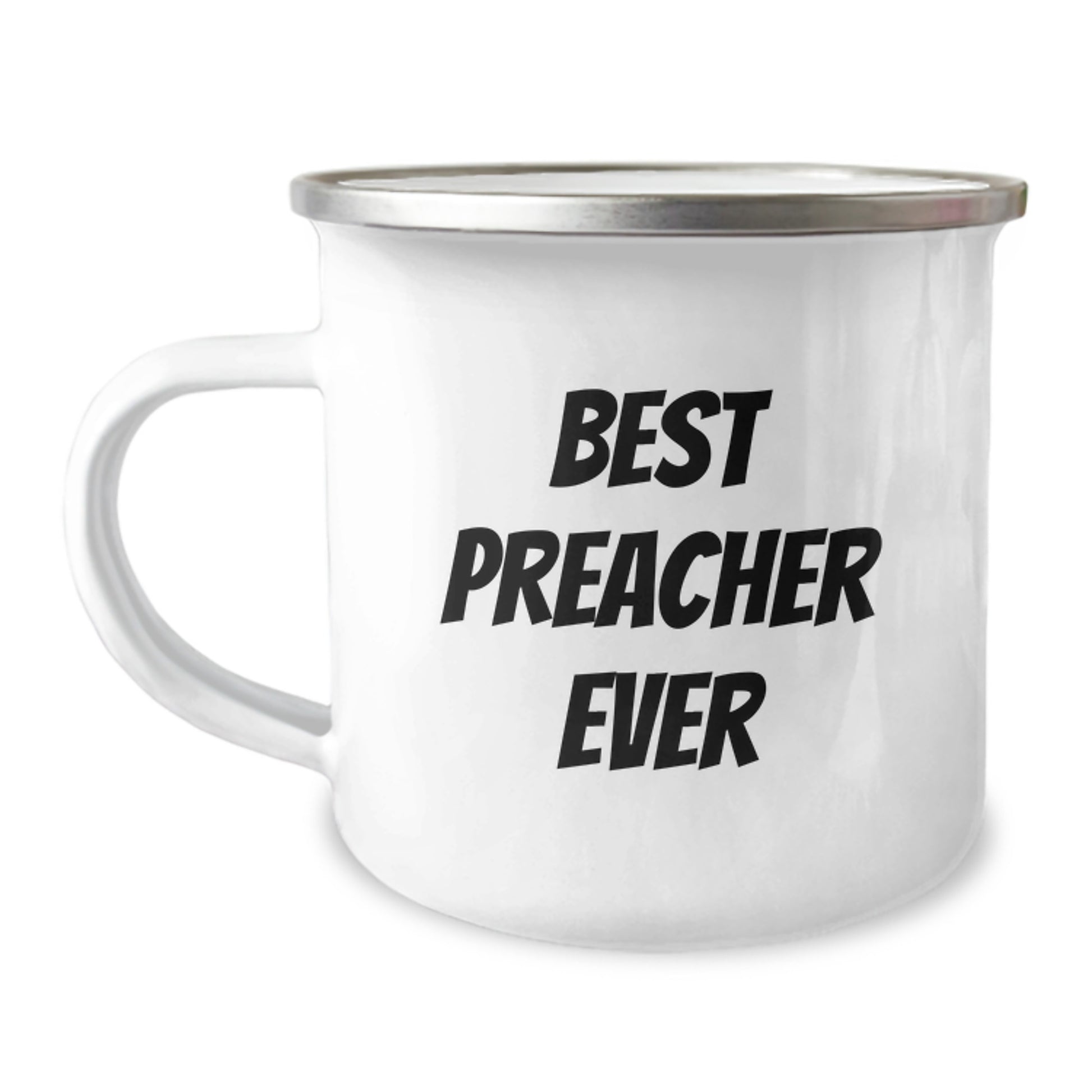 Funny Preacher Quote Gifts for Preacher, Best Preacher Ever Camping Mug, Birthday Unique Gifts from Friends - Image 1