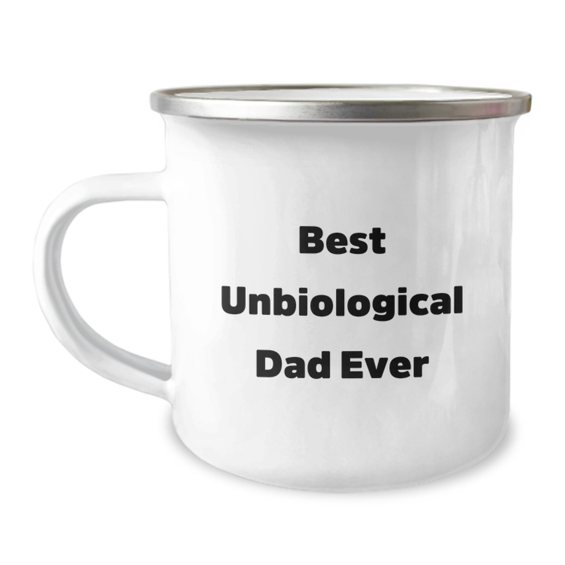 Funny Unbiological Dad Gifts for Men, Best Unbiological Dad Ever Camping Mug, Unique Christmas Unique Gifts from Dad, Father, or Friend - Image 1
