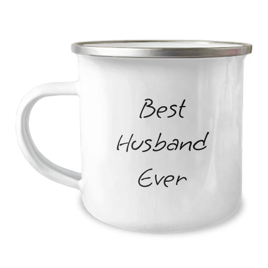 Best Husband Ever Camping Mug, Funny Husband Gifts from Family, Unique Graduation Gifts for Husband, 12 oz Stainless Steel - Image 1