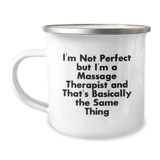 Funny Massage Therapist Gifts for Christmas, Camping Mug from Friends, Unique for Women, Men, Coworkers - Image 1