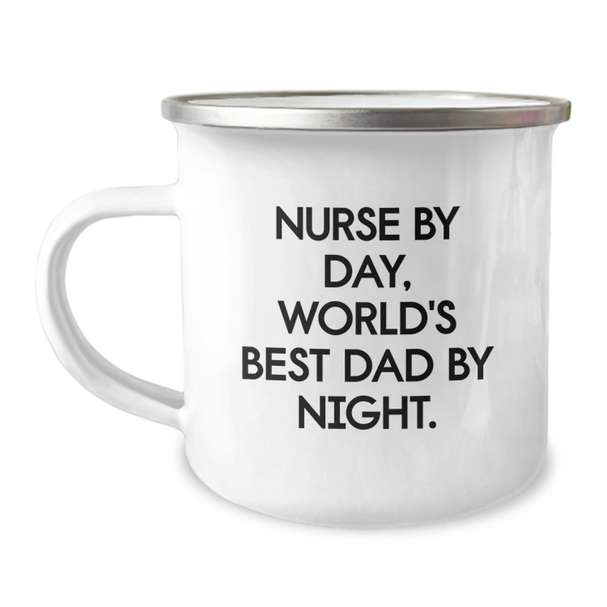 Nurse By Day Funny Camping Mug Gifts for Nurse from Men Women Friends Family - World's Best Dad By Night Christmas - Image 1