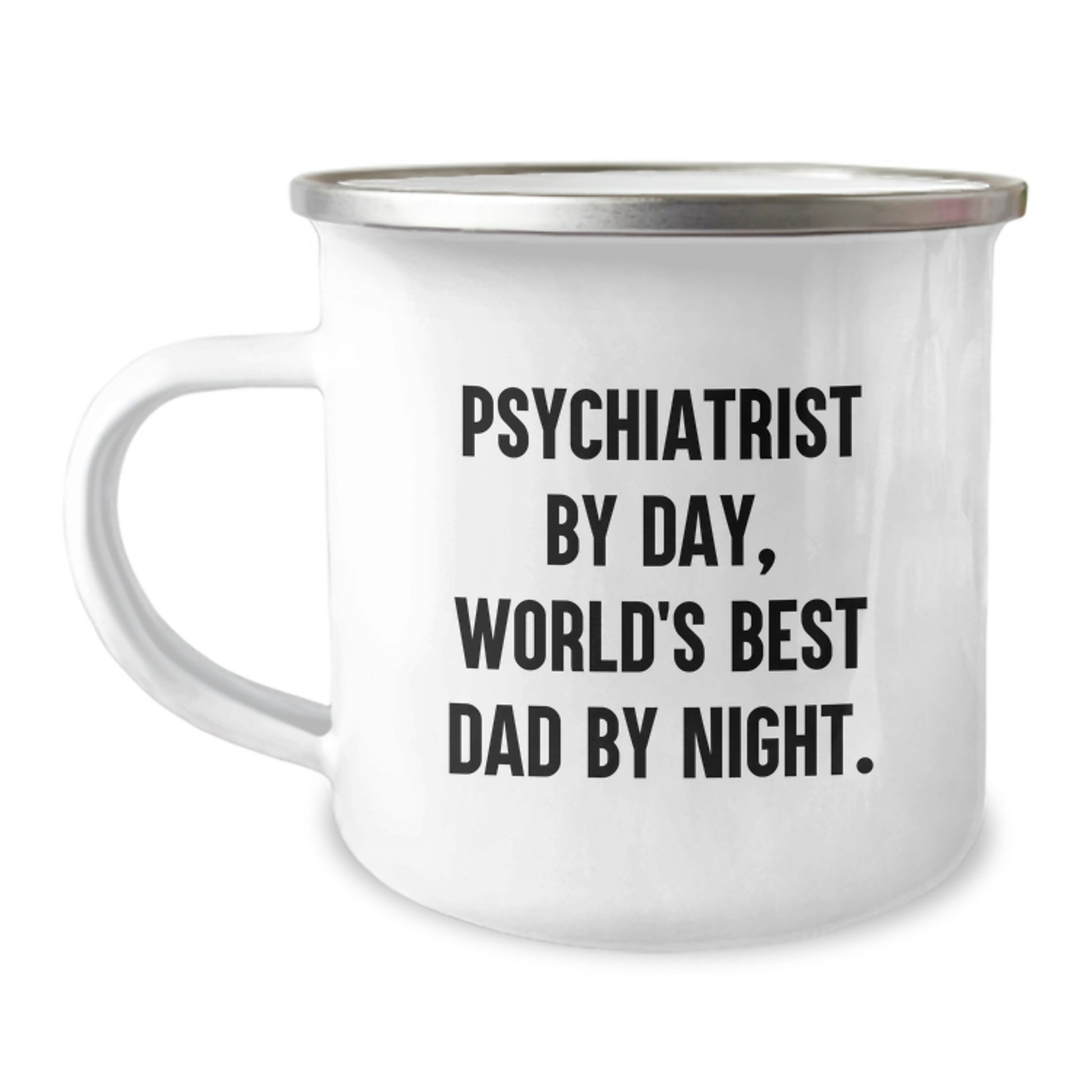 Funny Psychiatrist Gifts from Dad to Son Graduation Unique Camping Mugs for World's Best Dad - Image 1
