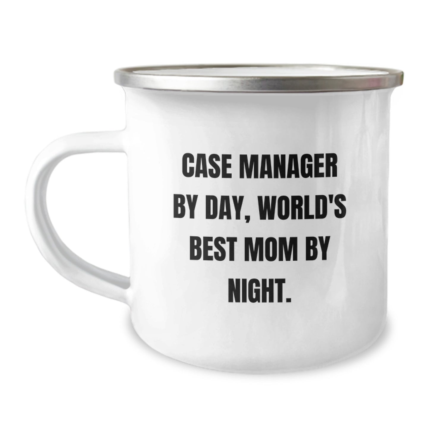 Funny Case Manager Gifts for Men, Case Manager By Day, World's Best Mom By Night. Christmas Unique Mugs, Camping Mugs for Case Managers - Image 1