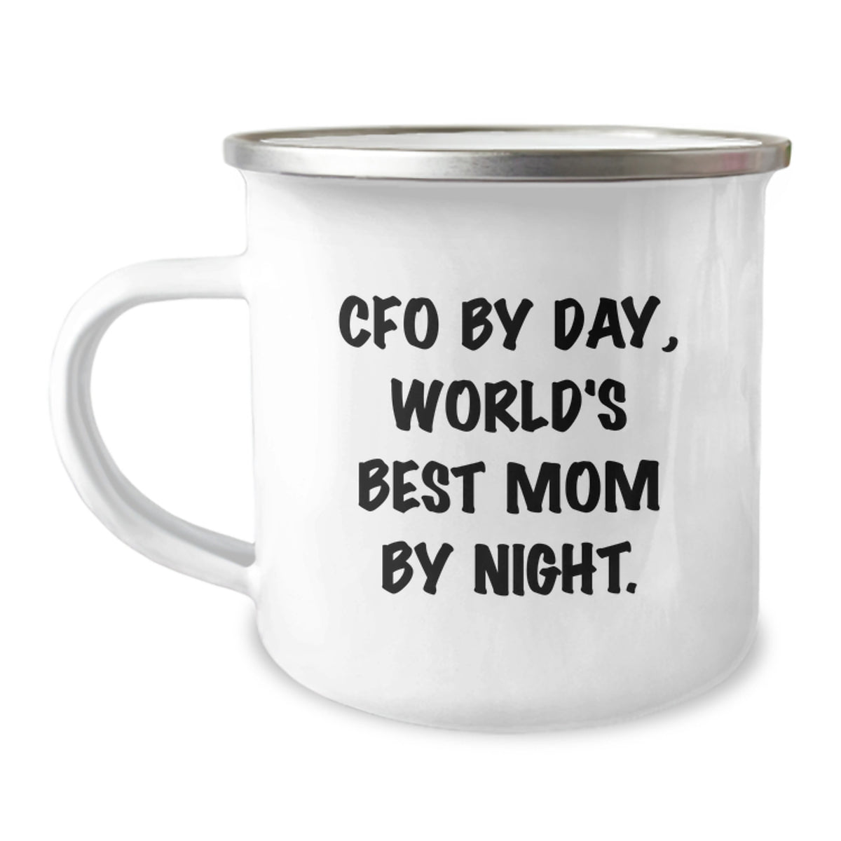 Funny CFO Gifts for Him, Christmas Unique Mugs for Friends, Camping Mug for World's Best Mom By Night, Inspirational Quote for CFO By Day - Image 1