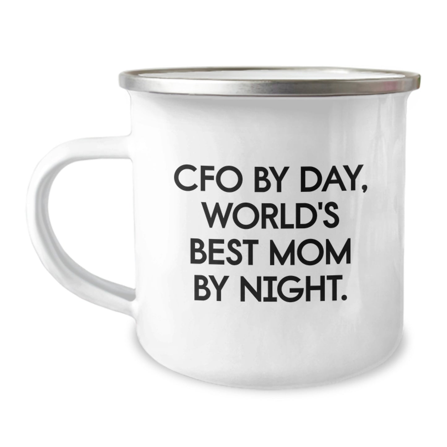 Funny CFO Gifts for Men CFO By Day, 'World's Best Mom By Night', Camping Mug, Christmas Unique Gifts from Friends Family - Image 1