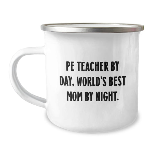 Funny PE Teacher Gifts for Men Women Friends Family from World's Best Mom - Image 1