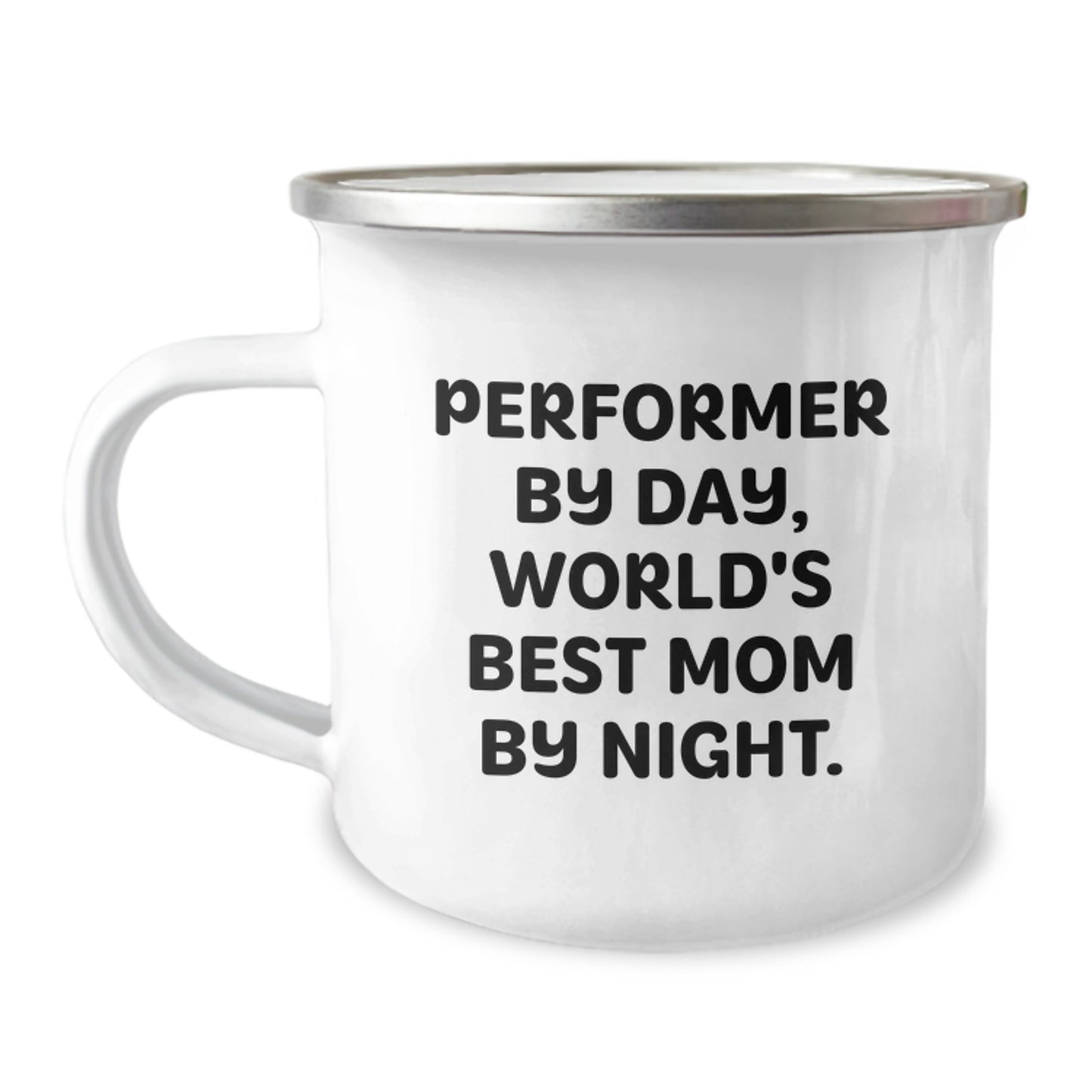 Funny Performer Gifts from Mom for Performer By Day World's Best Mom By Night Camping Mug Christmas Unique Gift - Image 1