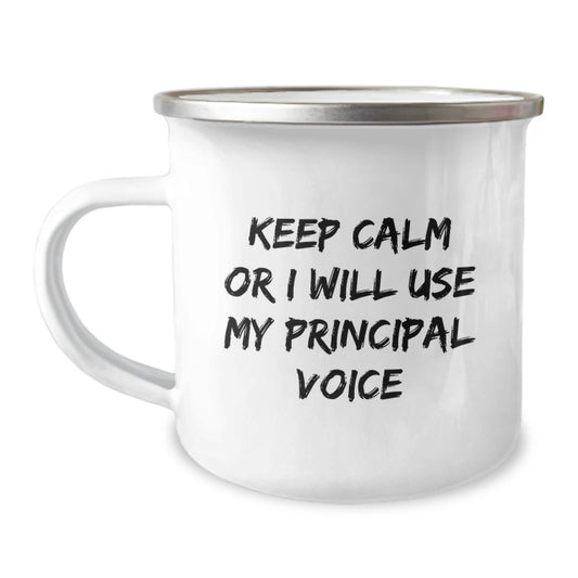 Funny Principal Camping Mug Gifts from Men for Principal Mom on Mother's Day - Image 1