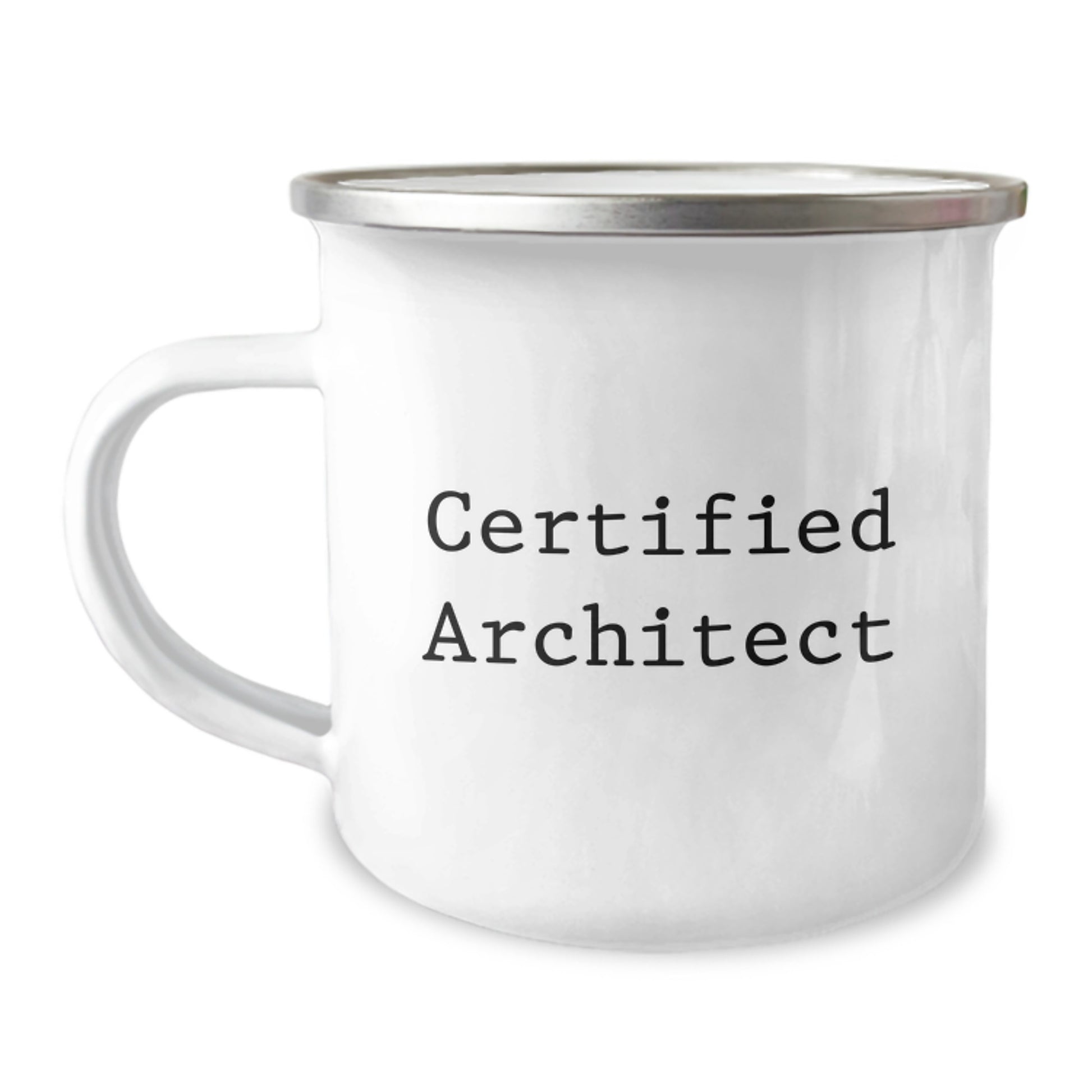 Funny Architect Gifts from Friends - Birthday Unique Gifts for Him - Camping Mug with Inspirational Quote - Certified Architect Lover - Image 1