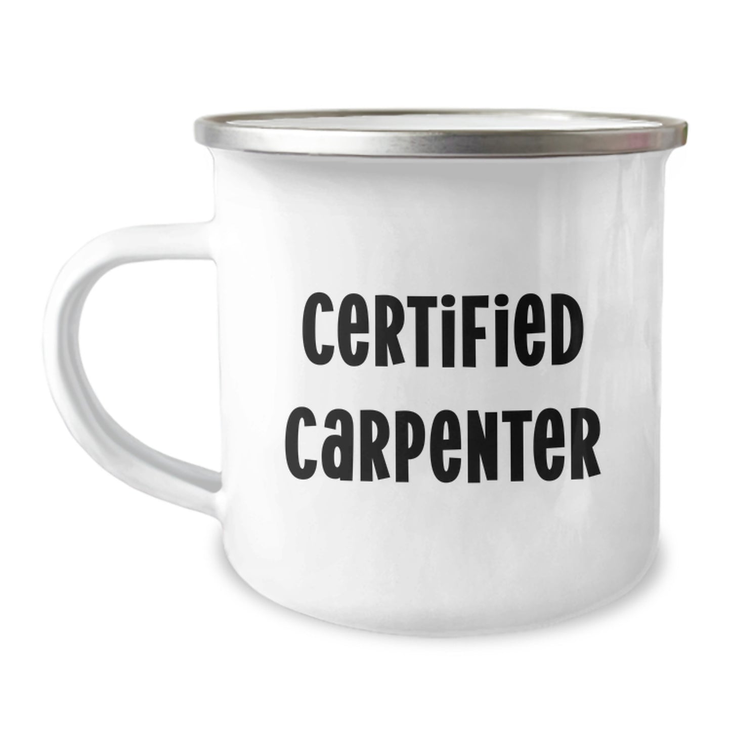 Funny Gifts from Friends for Carpenter - Certified Carpenter Camping Mug with Christmas Unique Gifts - Men's Camping Mug - Image 1