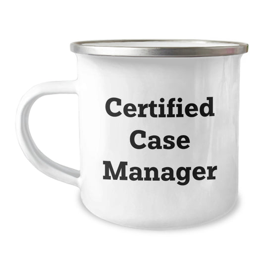 Funny Case Manager Gifts, Certified Case Manager Camping Mug, Unique Christmas Unique Gifts from Family to Case Manager - Image 1