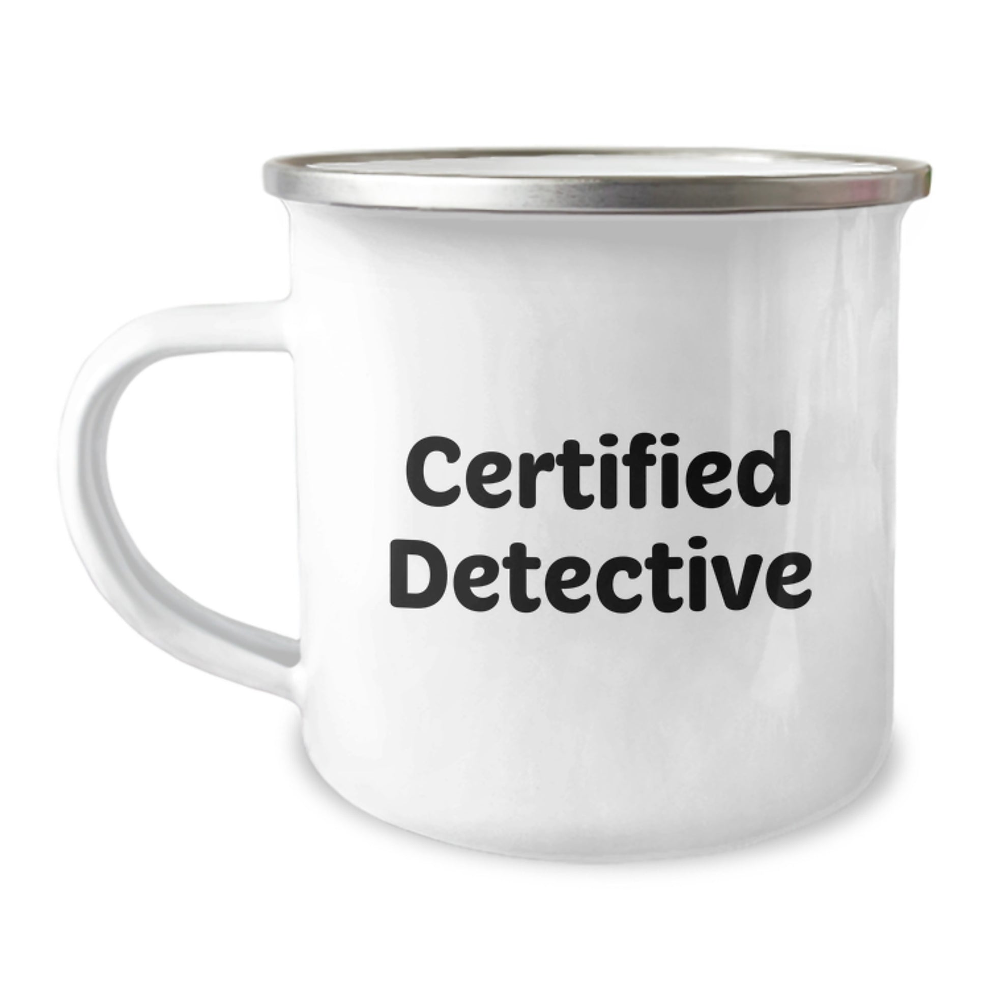 Funny Detective Gifts from Friends for Men Graduation Unique Camping Mug, 'You're a Detective, Now You're a Grad, Keep Solving'! - Image 1
