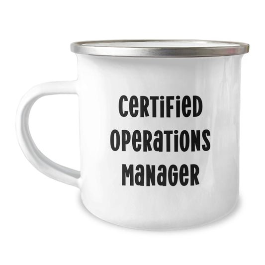 Funny Operations Manager Gifts for Him - Valentine's Unique Gifts from Friends - Certified Operations Manager Coffee Mug - Image 1