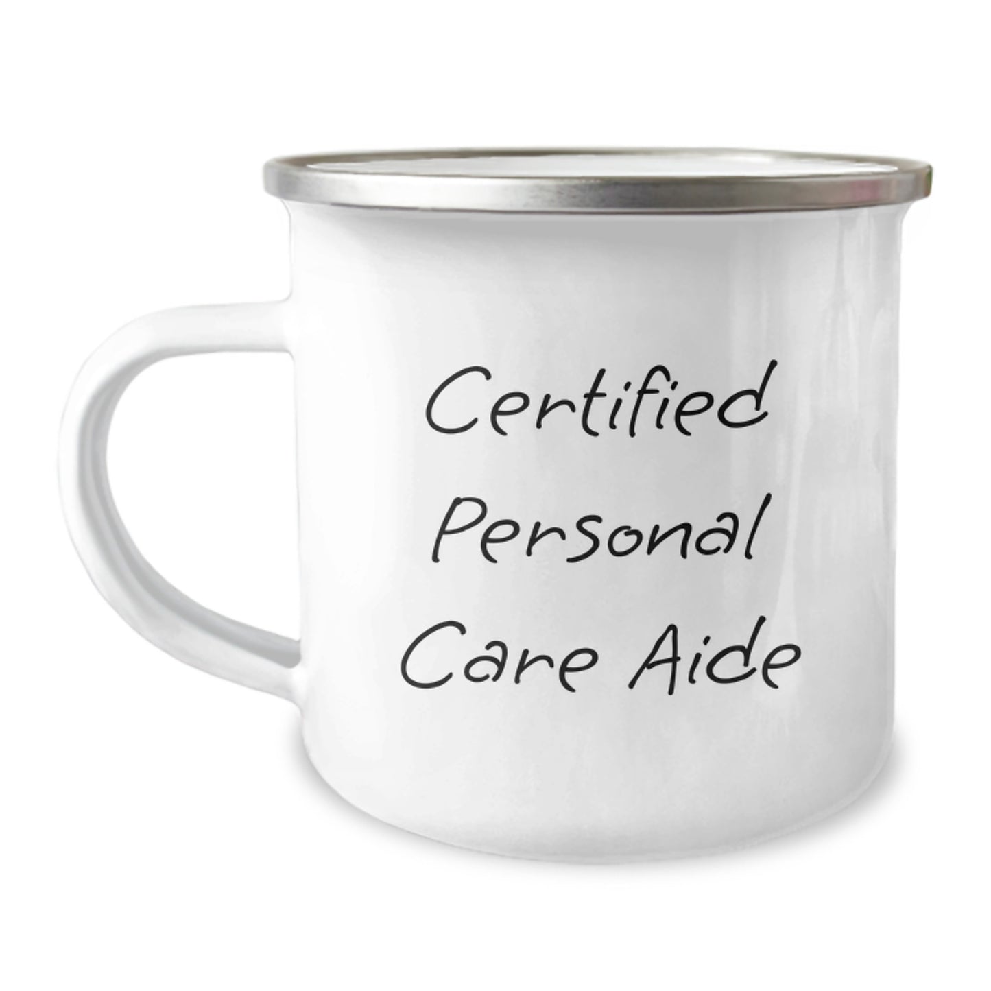 Funny Quirky Gifts from Men to Personal Care Aide Certified Professionals on Valentine's Unique Camping Mug for Office or Home - Image 1