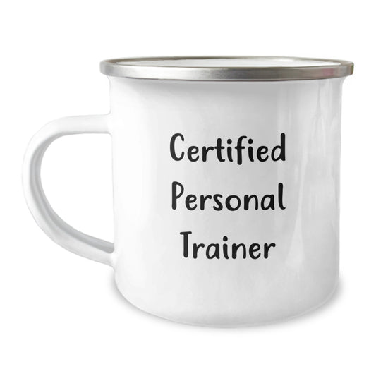 Funny Gifts from Friends to Personal Trainer Men Camping Mug, Inspirational Quote for Christmas Unique Gifts, Personal Trainer Motivational Mug for Friends - Image 1