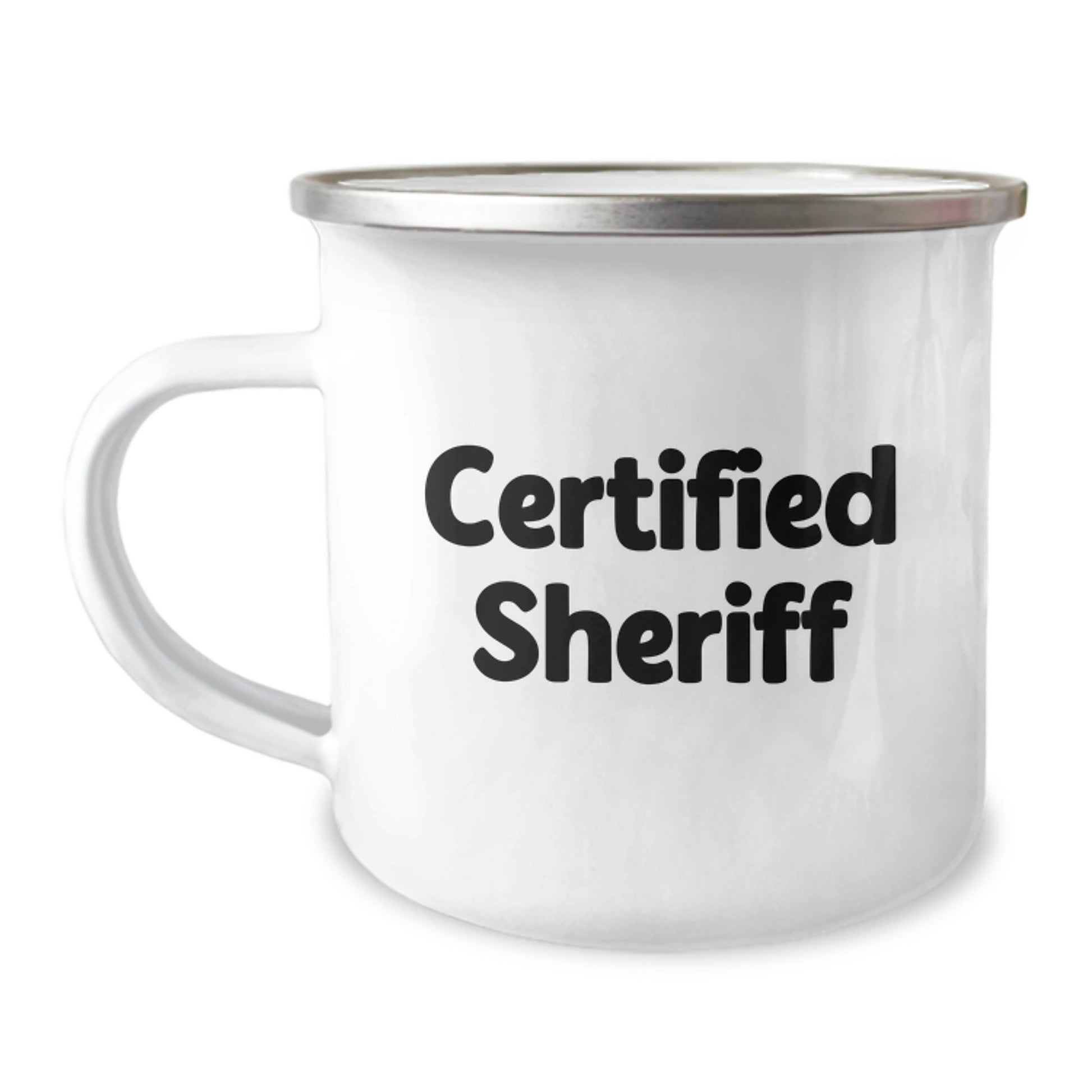 Funny Sheriff Gifts for Men Birthday Unique Items - Camping Mug with 'I'm the Sheriff' Quote - Image 1