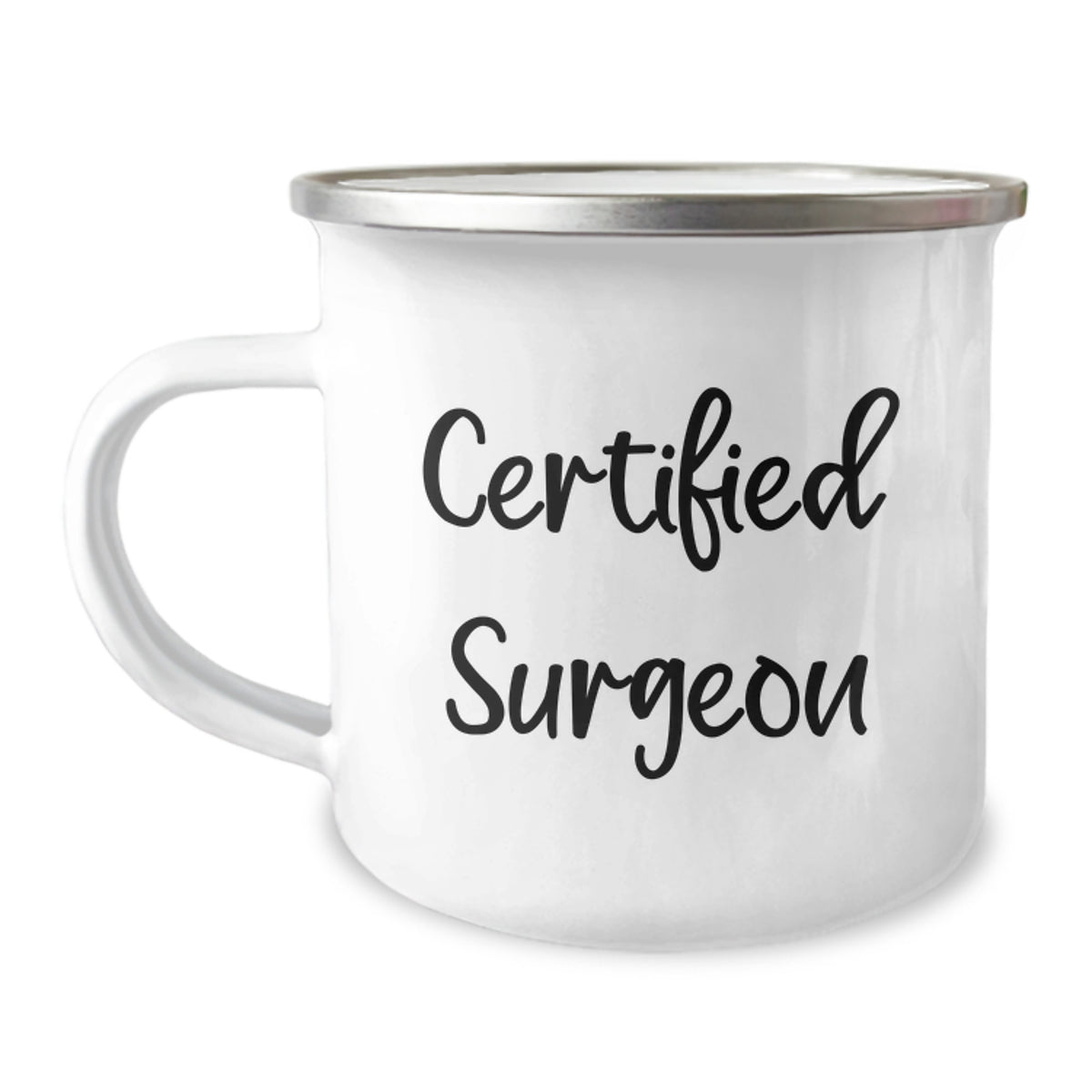 Funny Gift for Surgeon Friends, Unique Birthday Unique Gifts from Family - 'I Survived Medical School, Now I Drink from a Camping Mug' - Image 1