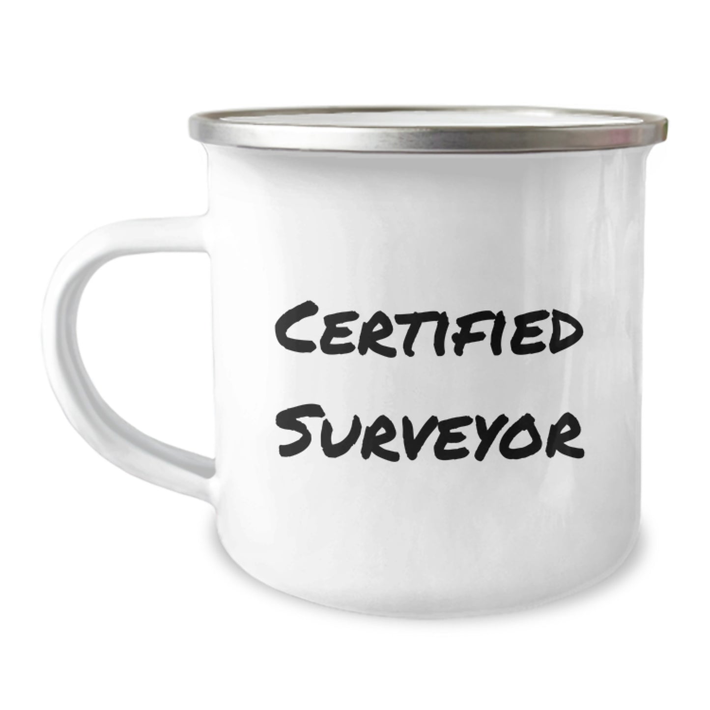 Funny Gifts from Men to Certified Surveyors Graduation Unique Surveyor Mugs for Camping, Excellent Surveyor Gifts for Women, Friends, Family, and Coworkers - Image 1