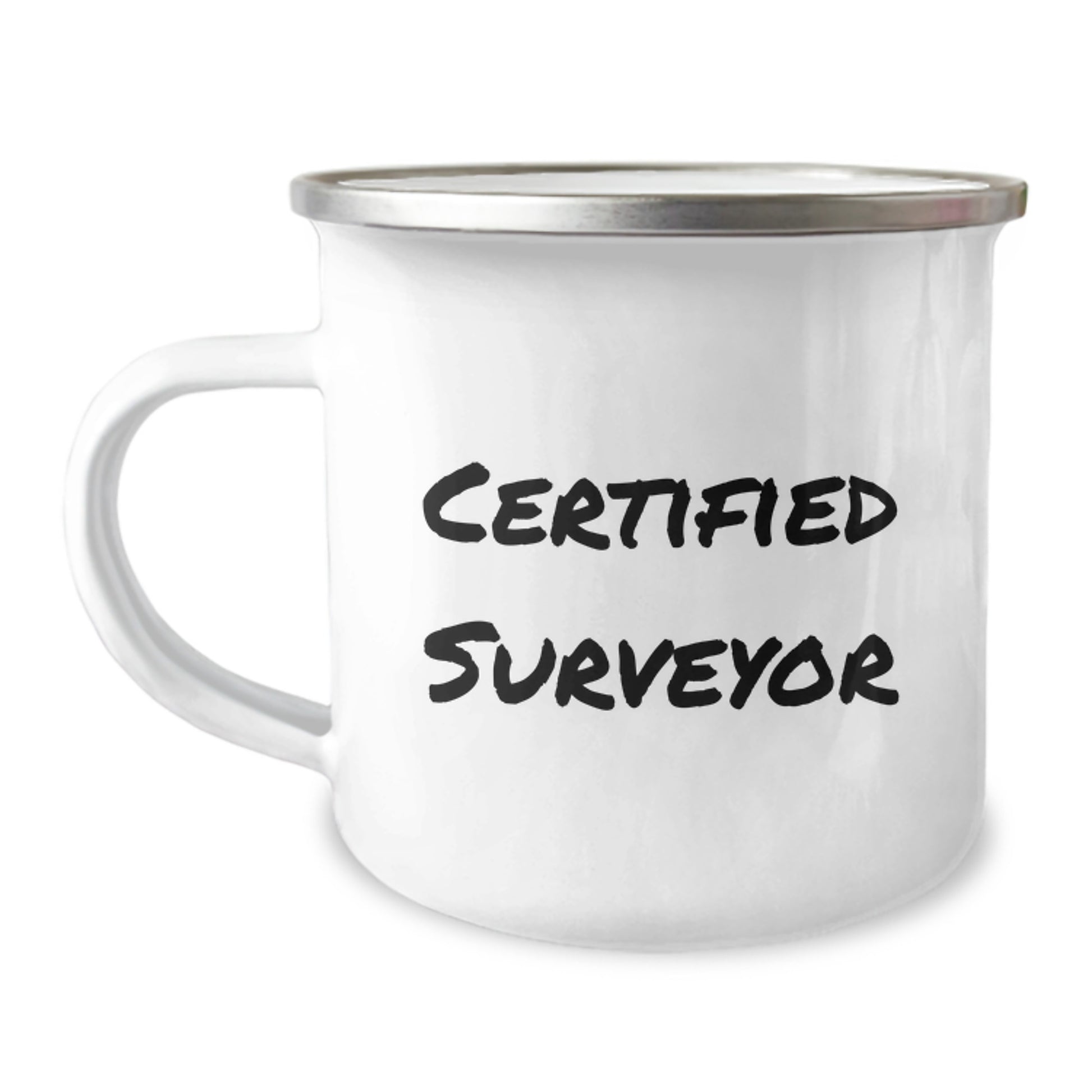 Funny Gifts from Men to Certified Surveyors Graduation Unique Surveyor Mugs for Camping, Excellent Surveyor Gifts for Women, Friends, Family, and Coworkers - Image 1