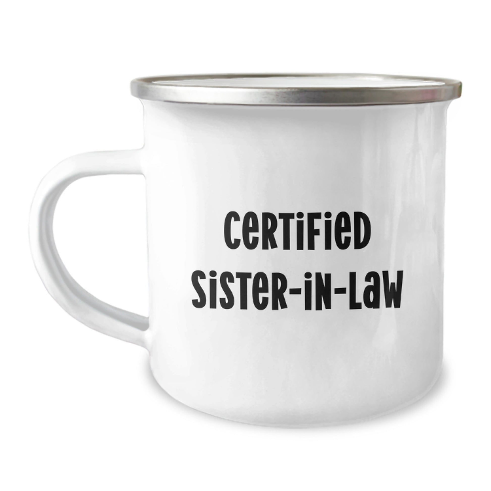 Funny Sister-in-law Gifts from Family, Christmas Unique Mugs for Sister-in-law, Certified Sister-in-law Camping Mug Quotes - Image 1