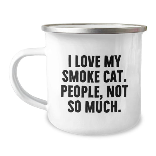 Funny Smoke Cat Gifts for Men from Friends on Birthday Unique - Image 1