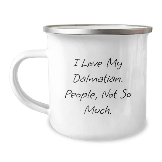 Dalmatian Dog Lovers Camping Mugs Funny Gifts from Men to Family, Friends, Coworkers during Christmas Unique Presents - Image 1