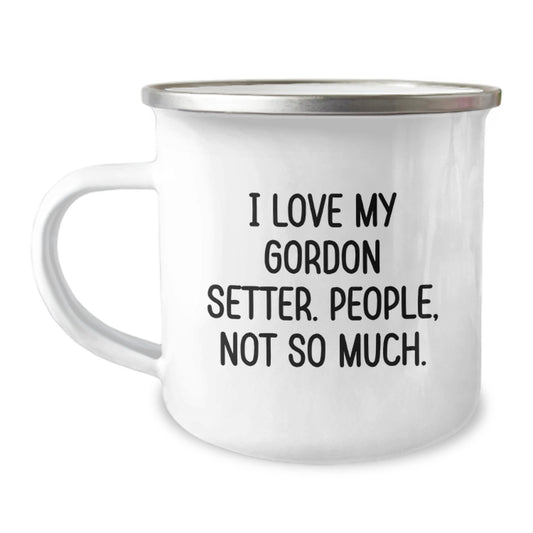 Gordon Setter Dog Camping Mug Funny Quote Gifts for Men from Family - Christmas Unique - Image 1