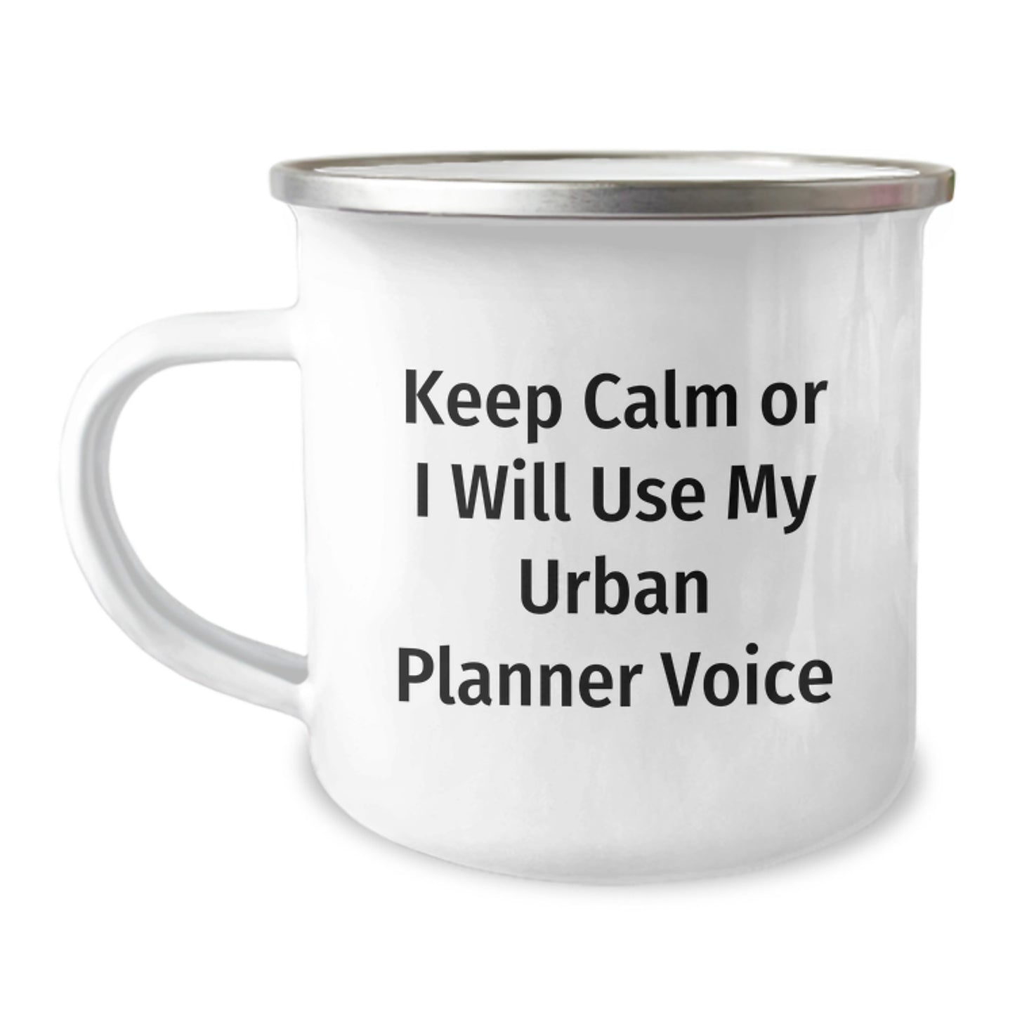 Funny Urban Planner Gifts for Birthday - Urban Planner Camping Mug with Keep Calm Or I Will Use My Urban Planner Voice, Gifts from Family to Urban Planner Friends - Image 1