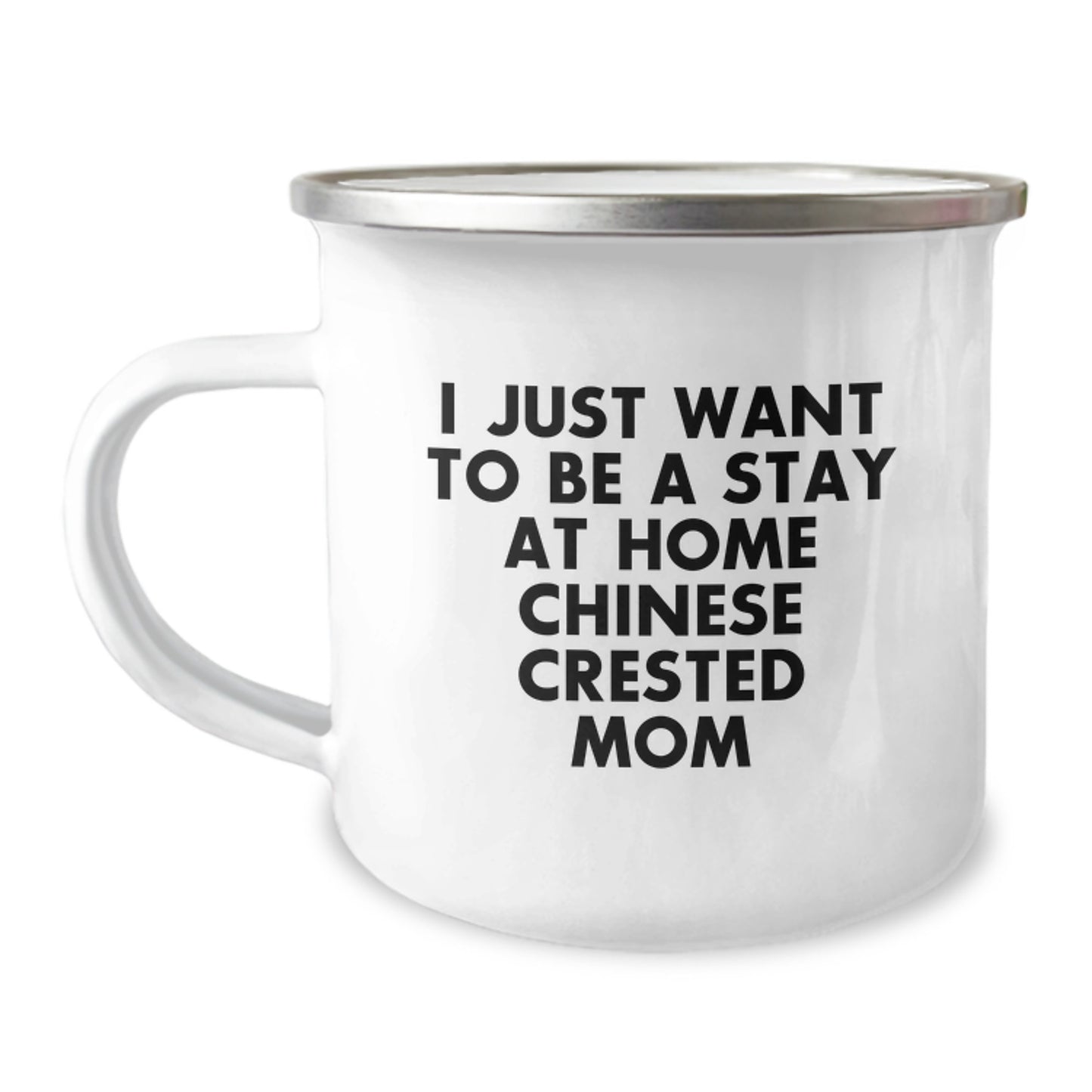 Funny Chinese Crested Dog Camping Mug Gifts from Mom to Chinese Crested Dog Lover, Christmas Unique Gifts for Chinese Crested Dog Mom - Image 1